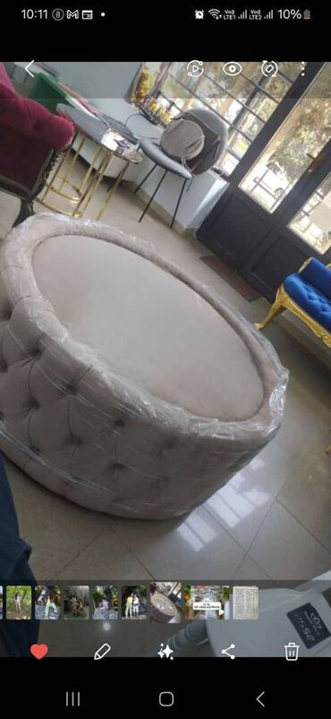 Digər mebel: Yumru pufik satilir. Ustunun şuṣ̌eside var