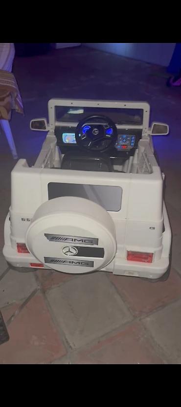 Детские электрокары: Uşaq elektrik maşını – Mercedes-Benz G-Class (AMG dizaynı), ağ rəng — 2