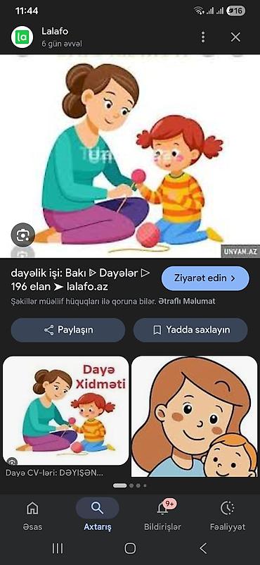 daye isi axdaram: Dayə, Öz evində, 42 yaş, 5 ildən artıq təcrübə — 3
