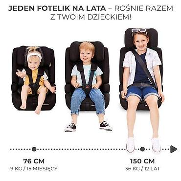 patike platnene: Kinderkraft autosedište SAFETY FIX 2 i-Size, 76–150 cm, crno (Šifra — 3