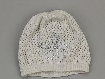 biała czapka dla dziewczynki: Czapka, stan - Dobry