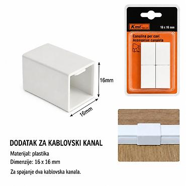 KMT Konektor za kabl-tunk – Direktni 16×16 mm (4 kom) Opis: - Dodatak