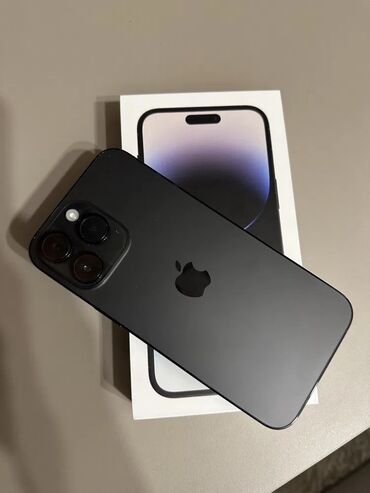 iphone 14 pro max бесплатно: IPhone 14 Pro Max, Б/у, 128 ГБ, Черный, Коробка, Чехол, 86 %