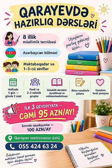 məktəbəqədər hazırlıq: Məktəbəqədər və ibtidai sinif hazırlığı, Azərbaycan dili — 1