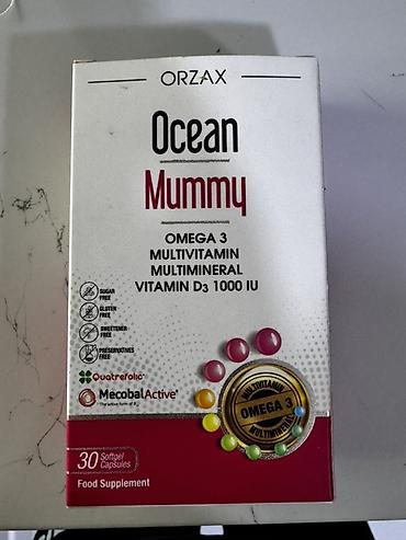 vozol yağı: Turkiyeden alinib Orzax Ocean Mummy – Omega 3, Multivitamin və — 2