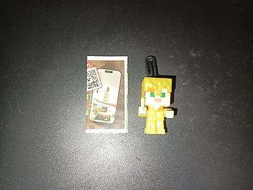 minecraft oyuncaqları: Minecraft temalı asma aksesuar/oyuncaq fiqur. - Qızılı rəngdə, piksel — 1