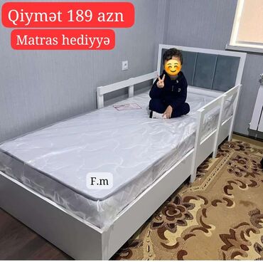 Çarpayılar: Yeni, Təknəfərlik çarpayı, Bazasız, Matras ilə, Siyirməsiz