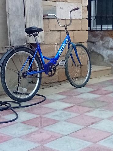 Stels şəhər/kruser tipli velosiped - Rəng: mavi - Korpus: aşağı