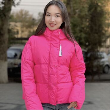 спортивная легкая куртка: Пуховик, Короткая модель, Оверсайз, M (EU 38)