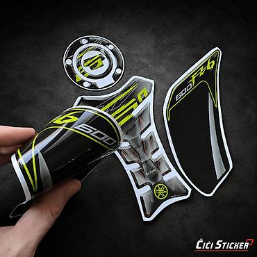 maskking rs: Yamaha FZ6 Komplet Protektora Rezervoara –2834 Komplet 3D protektora — 3