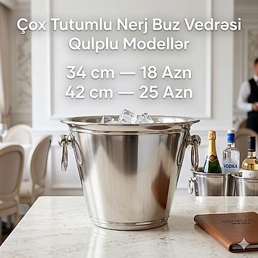 nerj qab: Buz vedresi Çox tutumlu nerj buz vedrəsi, qulplu. 34cm- 18Azn — 1