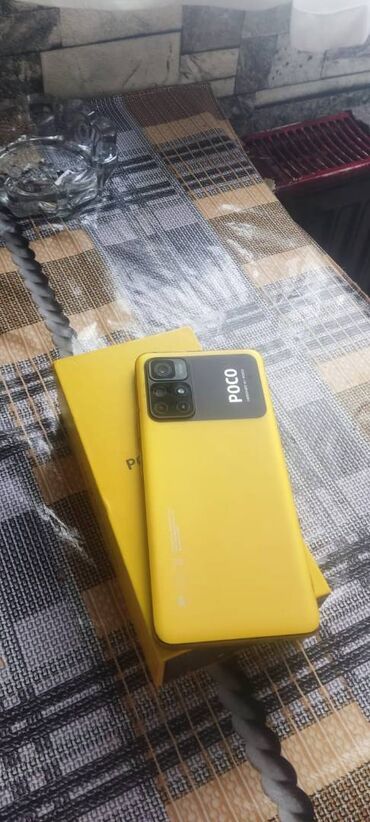 telefon android: Poco M4 Pro 5G, 128 GB, rəng - Sarı, Sənədlərlə