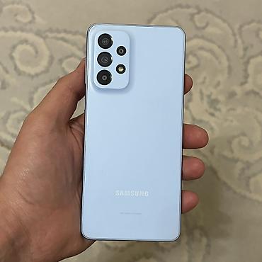 Samsung: Samsung Galaxy A53 5G, Б/у, 128 ГБ, цвет - Голубой, 2 SIM — 1