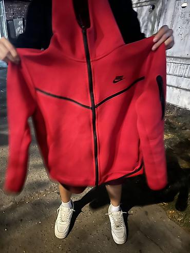 зипы: Мужской спортивный костюм, M, Nike, Б/у, цвет - Красный, Самовывоз, Платная доставка — 1