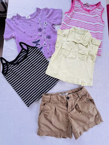 офисная одежда: Детский топ, рубашка, цвет - Фиолетовый, Б/у