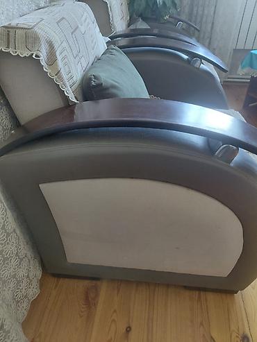 kabinet: İşlənmiş, Divan, 2 kreslo, Divan, Bazalı, Açılan — 2