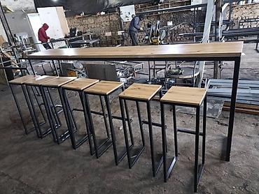 Мебель на заказ: Мебел на заказ. Барный стол и стулья. Размер стол -высота 0 Длина — 13