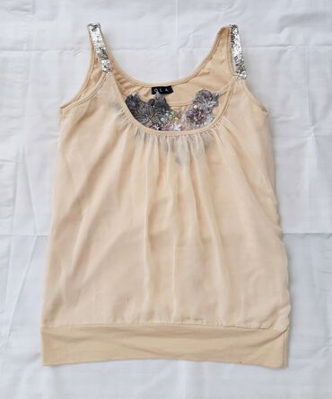 tiffany majice zenske: L (EU 40), Polyester, Floral, Print, color - Beige