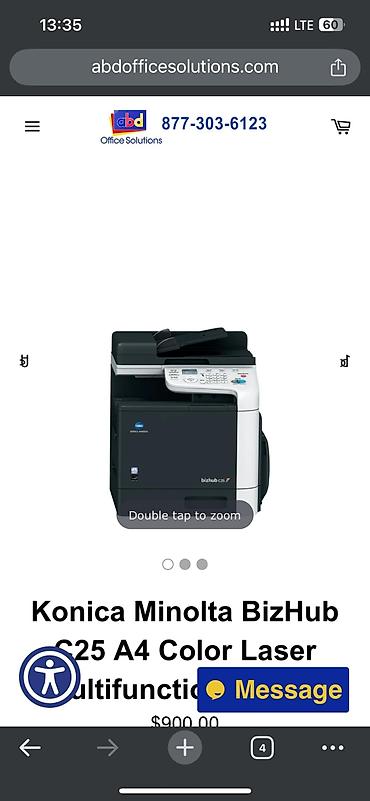 Ofis avadanlığı: Konica Minolta BizHub C25 – A4 rəngli lazer çoxfunksiyalı cihaz — 2