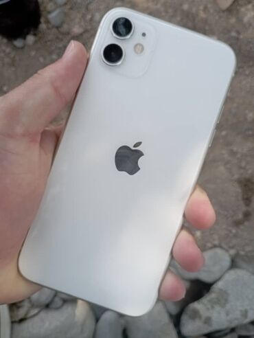 самсун телефон ош: IPhone 11, Колдонулган, 128 ГБ, Ак, 87 %