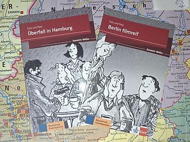 Книги и журналы: 1.Hamburqda soyğun (Überfall in Hamburg) – Alman dili A1–A2 səviyyəsi — 3