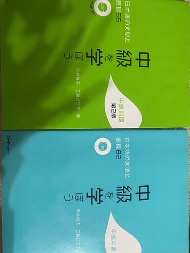 диск караоке: Книги по японскому языку 中級を学ぼう. Зеленая подходит для N3, а голубая