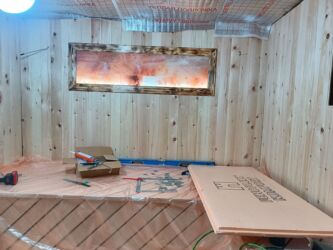 аренда дом без хозяина: Отделка парных и саун «под ключ» - Монтаж вагонки в парных: ровная