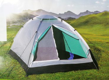 Tents: Šator za 2 osobe sa komarnikom - 205x150x105cm Šator je u srebrnoj