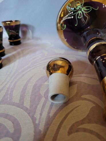 Staro posuđe i escajg: Murano servis za zestoko pice duvano staklo 1950g+. Servis za zestoko — 12