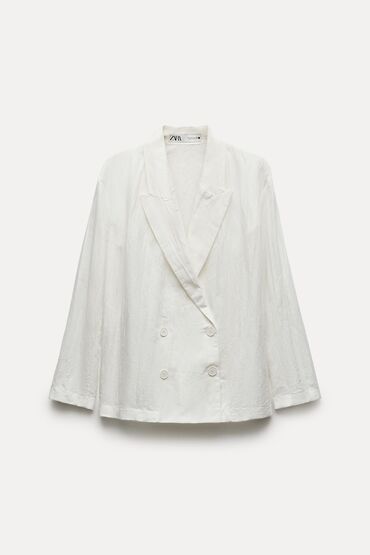 сапоги женское: ZARA,USA - Блейзер за жатового смесевого льна
