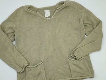 bluzki damskie w serek: Sweter, M, stan - Dobry