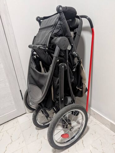 Коляски: Коляска, цвет - Черный, Б/у — 9