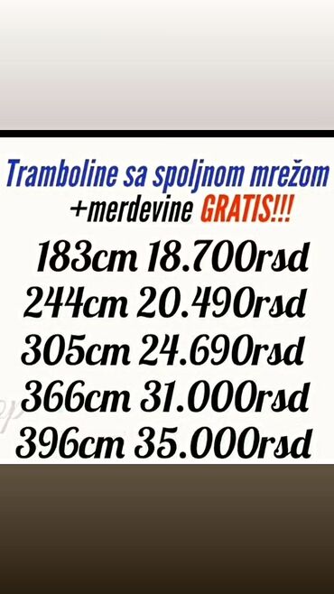Igračke: Tramboline Galvanizovani čelični ram (otporan na koroziju) na lalafo.rs — 2 Igračke: Tramboline Galvanizovani čelični ram (otporan na koroziju) — 2