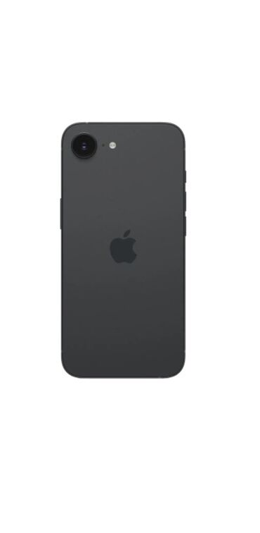 Apple iPhone: IPhone 16e, 128 GB, Jet Black, Face ID, Simsiz şarj, Zəmanət