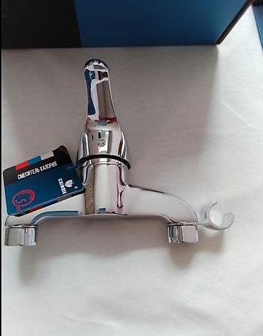 Другие строительные материалы: 2 смесителя: 1) Смеситель высокий для накладной раковины, новый — 9