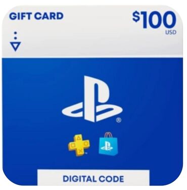 oyun konsolu rol: Psn hediyye kartı 100$. Kod şeklinde olur. Kodu yazıb balansı