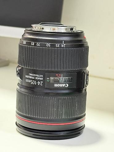 Фото и видеокамеры: Canon EF 24-105mm f/4 L IS USM obyektiv - Fokus məsafəsi: 24–105 mm — 1