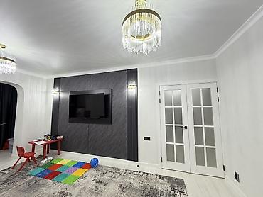 только нал: 3 комнаты, 85 м², Асанбай мкр 106 серия, 1 этаж, Евроремонт — 1