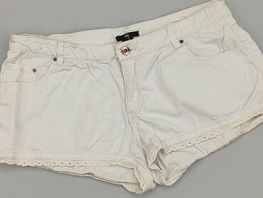białe bluzki basic: Krótkie Spodenki Damskie, H&M, L, stan - Idealny
