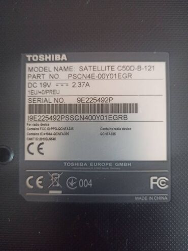 Toshiba: Toshiba Satellite C50D-B-121 / 8GB DDR3L / 256GB HDD Prodajem potpuno — 14