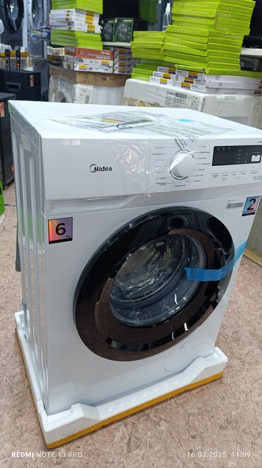 шивея машина: Кир жуучу машина Midea, Жаңы, Автомат, 6 кг чейин, Компакттуу