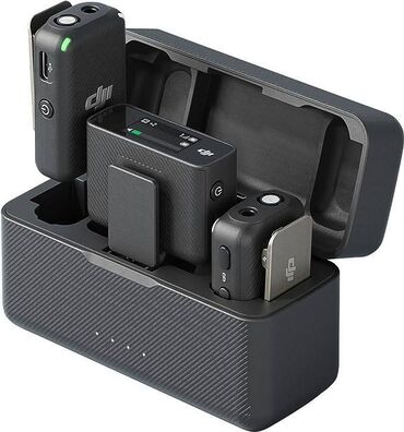 dji pocket 2 qiymeti: DJI Mic (2 TX + 1 RX + Charging Case), mikrafonlari yenidir
