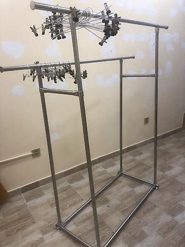 vitrin dukkan: Mağaza üçün geyim asqı sistemi və aksesuarları - Paslanmayan metal — 5