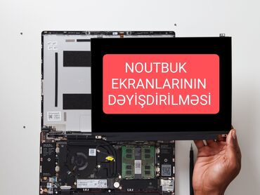 Lenovo: ✨Yeni və işlənmiş Noutbuk ekranlarının dəyişdirilməsi ✨ 15.6 LED /