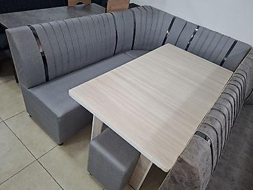 silver kitchen: Кухонный мягкий уголок, Новый, ЛДСП, цвет - Серый — 4