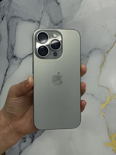 insta 360 бишкек: IPhone 15 Pro, Колдонулган, 256 ГБ, Natural Titanium, Куту, 86 %