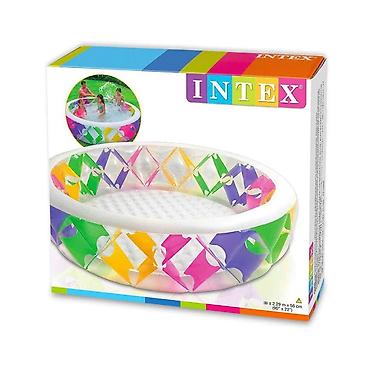 Hovuzlar: №: 8009 Məhsulun adı: Şişmə hovuz Intex H562025494, rəngbərəng, 229x56 — 3