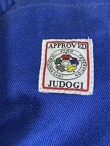 champ: Кимоно для дзюдо adidas Champion II, синее - Оригинальный комплект — 3