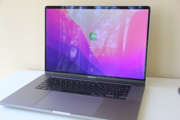 macbook pro 16 2019: Ноутбук, Apple, 16 ГБ ОЗУ, 16 ", Б/у, Для работы, учебы, память SSD