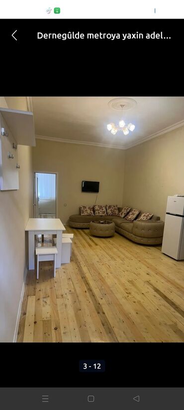 Uzunmüddətli kirayə evlər: 60 kv. m, 2 otaqlı, İnternet, Telefon, Qaz — 3